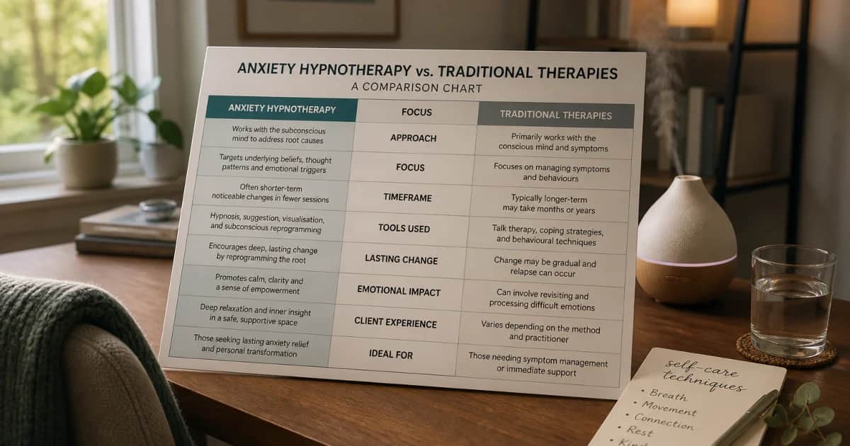 Anxiety Hypnotherapy vs. Traditional Therapies: Which is Better?